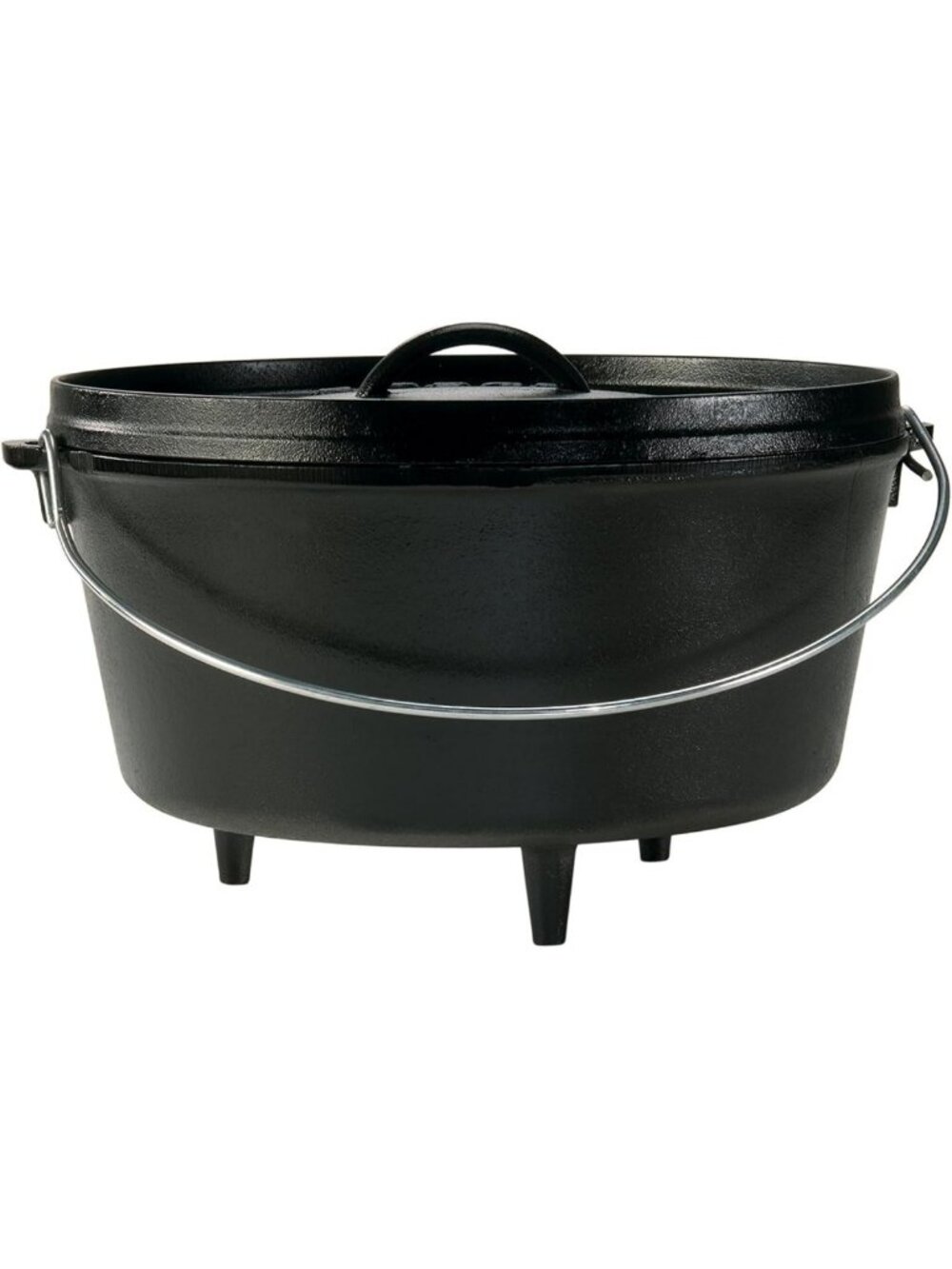 8 Quart Pre-Seasoned Cast Iron Deep Camp Dutch Oven with Lid - Perfect for
